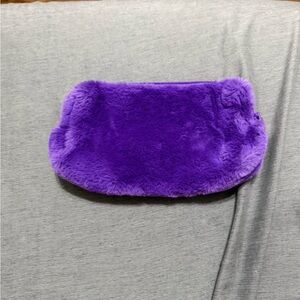Plush Purple Cosmetic Bag